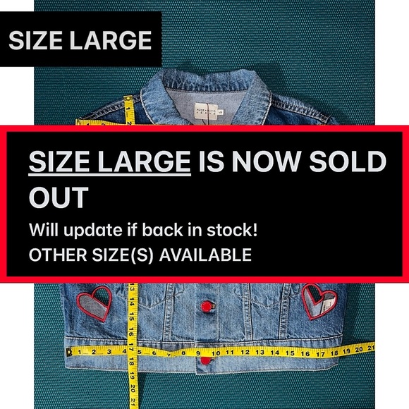 Alice + Olivia Jeff Heart Embroidered Cropped Denim Jacket - Picture 13 of 16